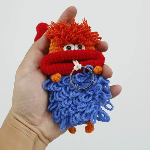 Shaggy Sausage Mouth Key Case